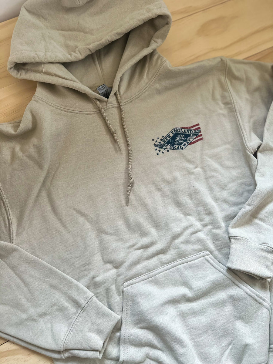 Built By Racers For Racers Hoodie Sand New England Dragway