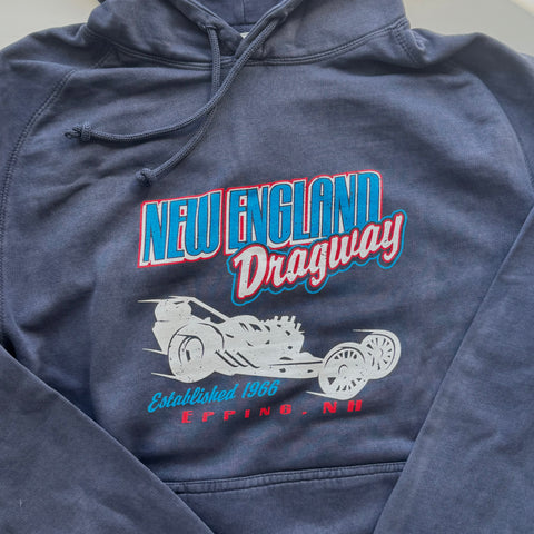 NEW Vintage Drag Hoodie - Navy Blue