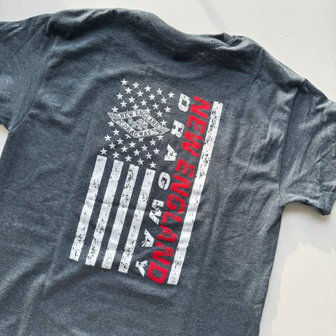 NEW Stars & Stripes 2.0 Tee - Dark Heather Grey