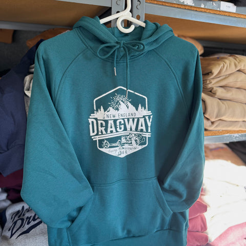 NEW Rustic Mountains Hoodie - Deep Sea Green