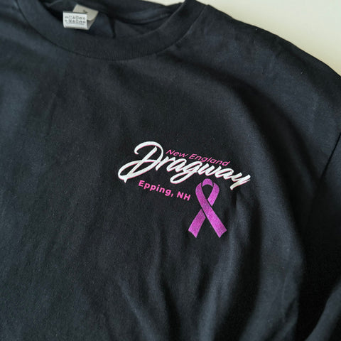 Racing For A Cure - Breast Cancer - Tee Shirt