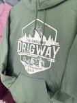 Rustic Mountains Hoodie - Military Green