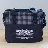 Grey Plaid Cooler Bag