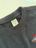 Embroidered 60th Logo - Black Waffle Knit Long Sleeve