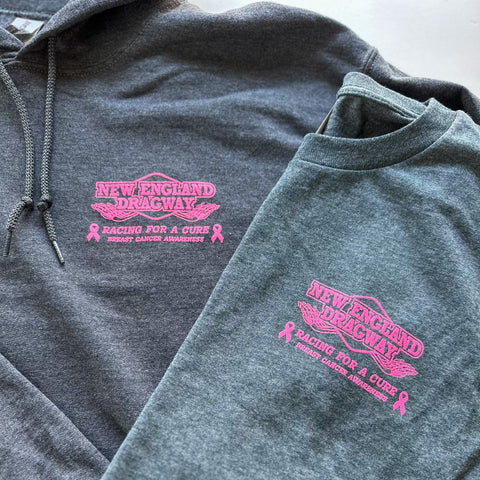 Racing For A Cure - Breast Cancer - Hoodie
