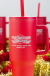 Red 40oz Tumbler with Handle