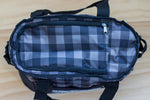 Grey Plaid Cooler Bag