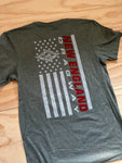 Stars & Stripes 2.0 Tee - Heathered Green