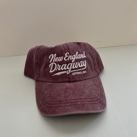 NEW Vintage Script - Maroon Baseball Cap