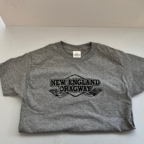 Youth Gray New England Dragway Tee