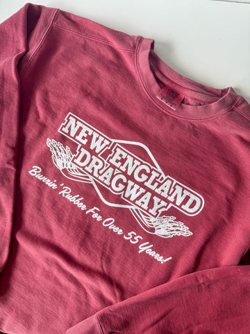 Burnin' Rubber Crimson Crewneck