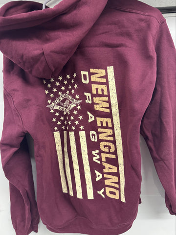 Stars & Stripes 2.0 Hoodie - Maroon