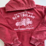 Vintage Red Hoodie - Fastest Place in New England